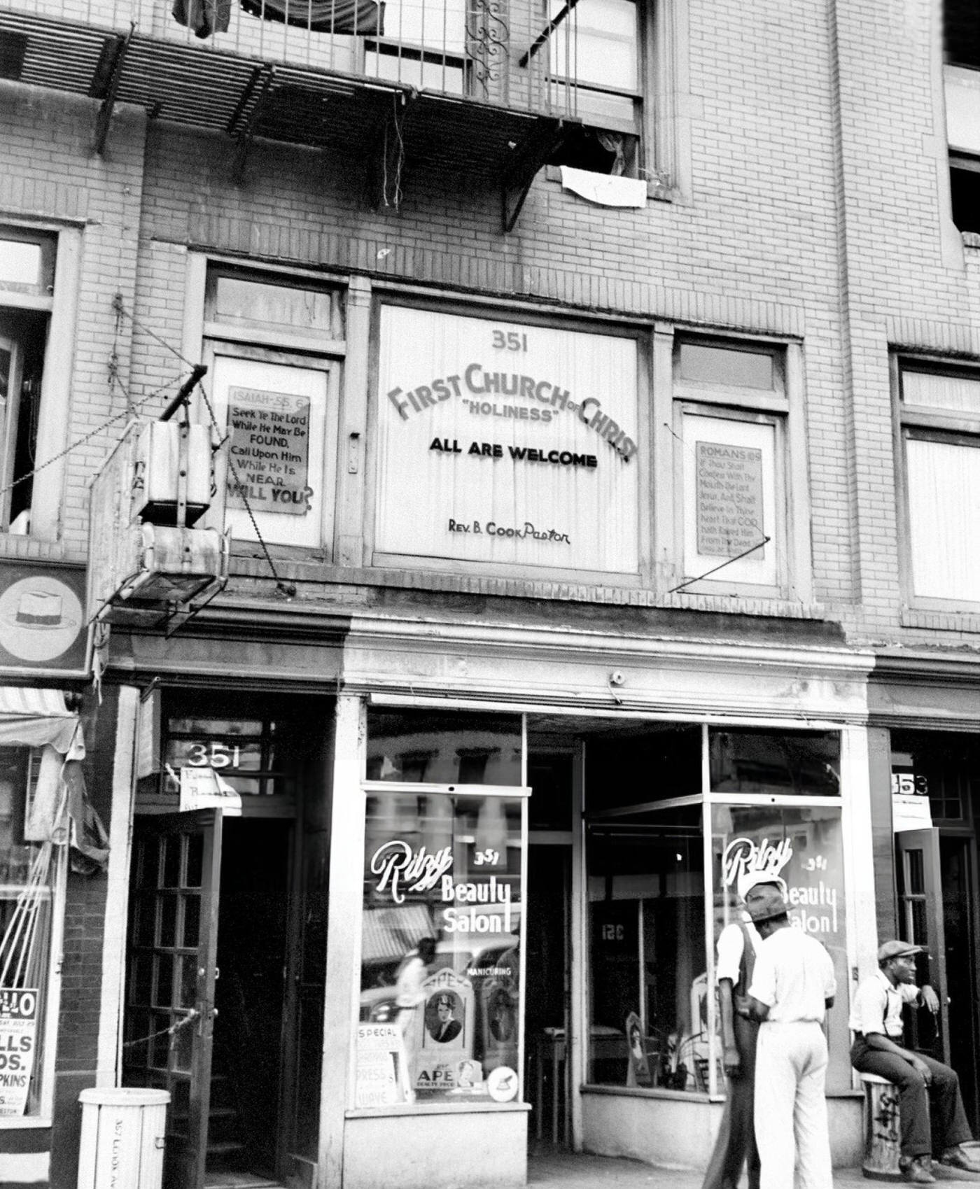A Numbers Headquarters At 351 Lenox Avenue In Harlem.