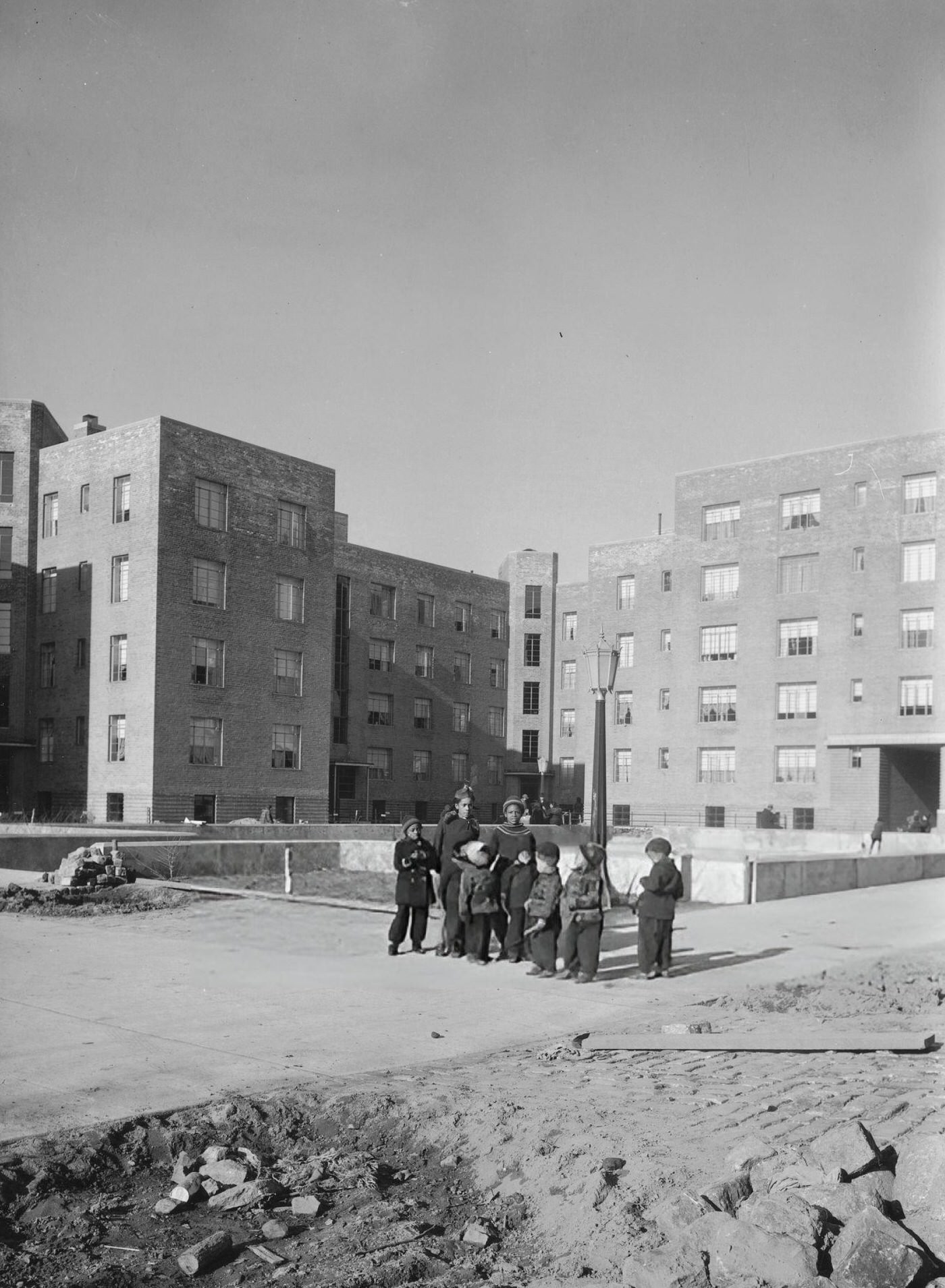 Children Outside The River Houses.