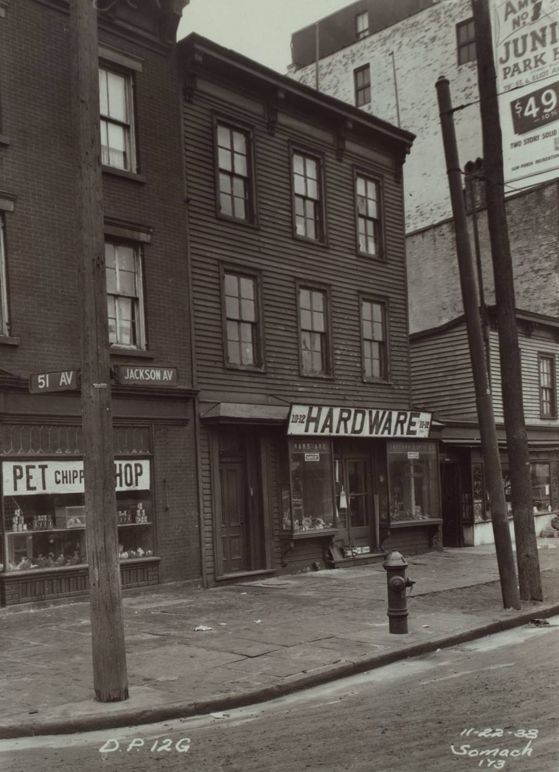 Jackson Avenue - 51st Avenue, 1938