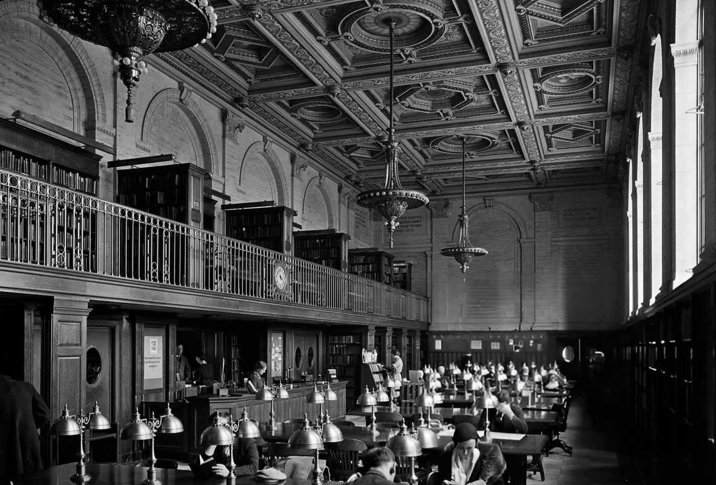Queensboro Central Library main reading room.