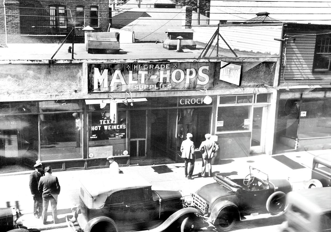 This speakeasy at No. 90-40 161st Street, Jamaica, Queens, is where rum racketeers attempted to burn two men.