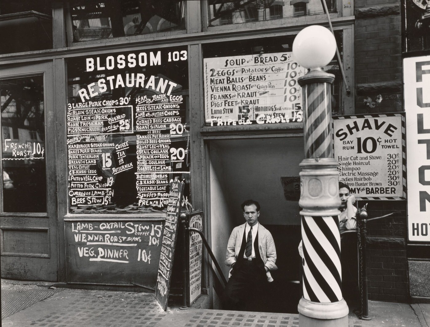 Blossom Restaurant, 103 Bowery, 1935