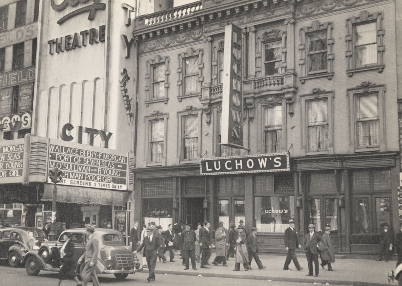Luchow'S Restaurant, 110 East 14Th Street, 1938