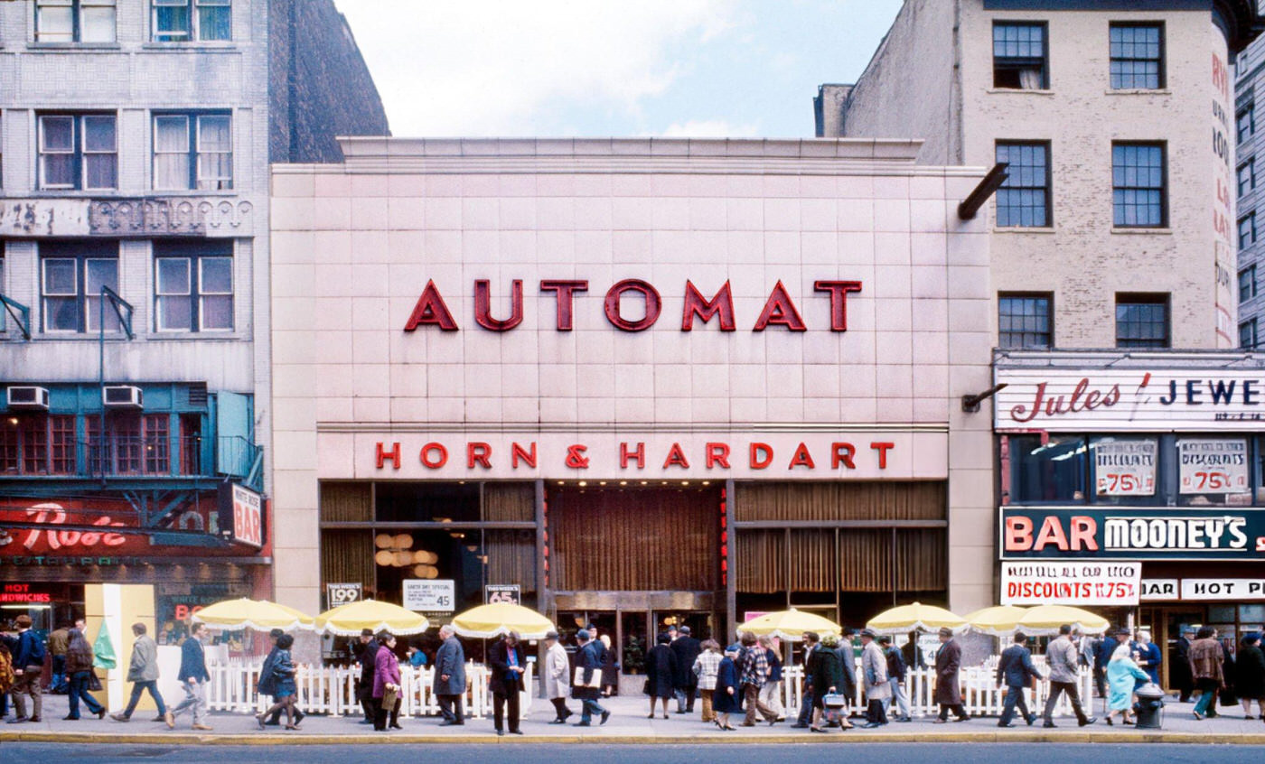 Horn &Amp;Amp; Hardat Automat, East 14Th Street, New York City, 1970S.