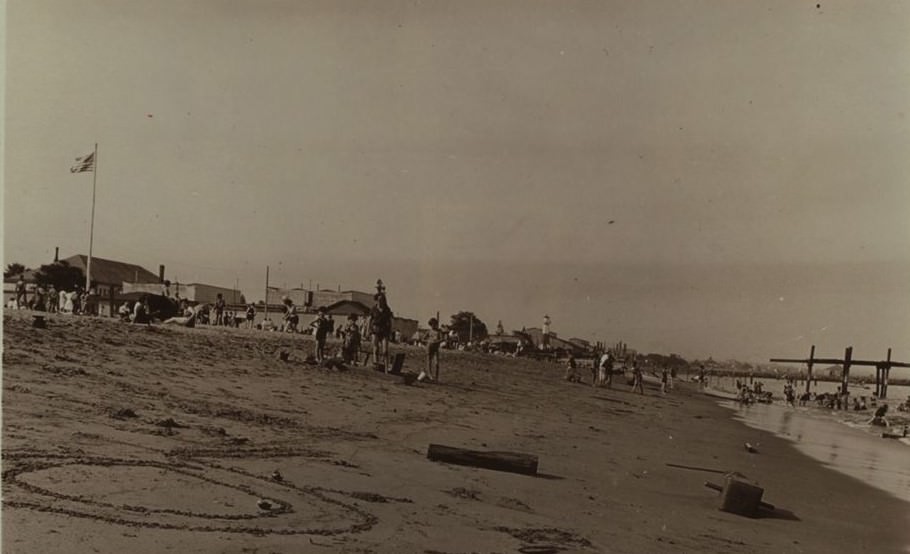 New York Bay from New Dorp Beach, Staten Island, 1929.