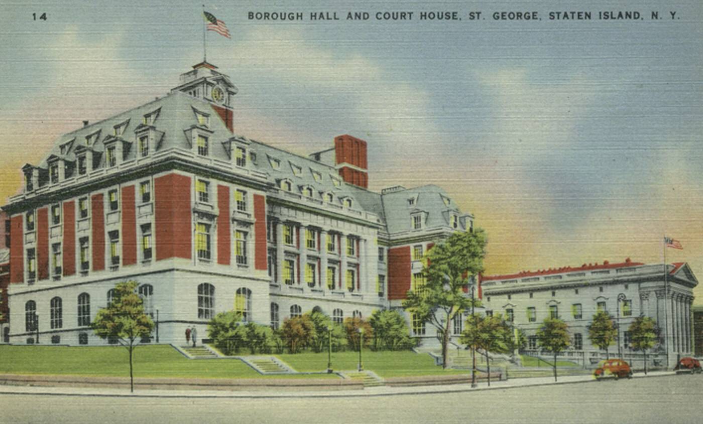 Borough Hall and Court House, St. George, Staten Island.