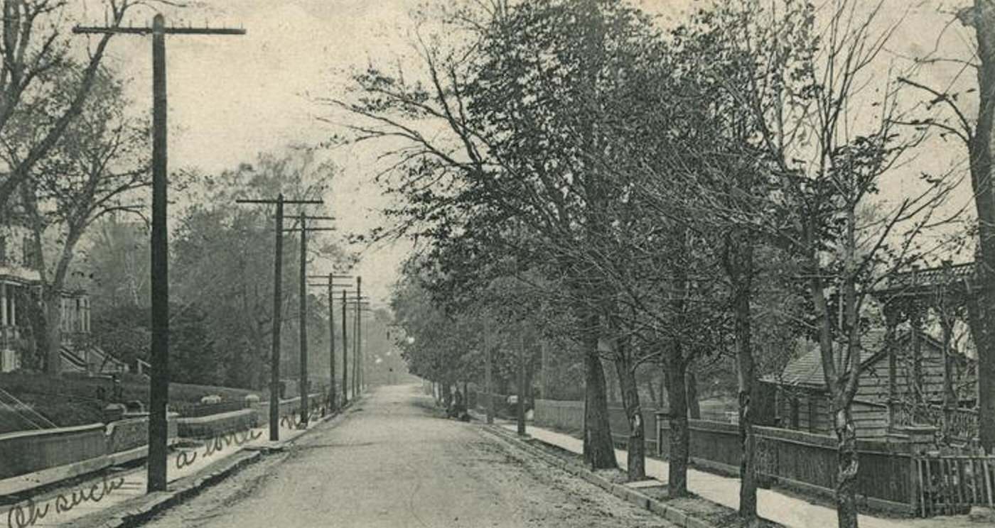 Stuyvesant Place looking north from High Street, St. George, Staten Island.