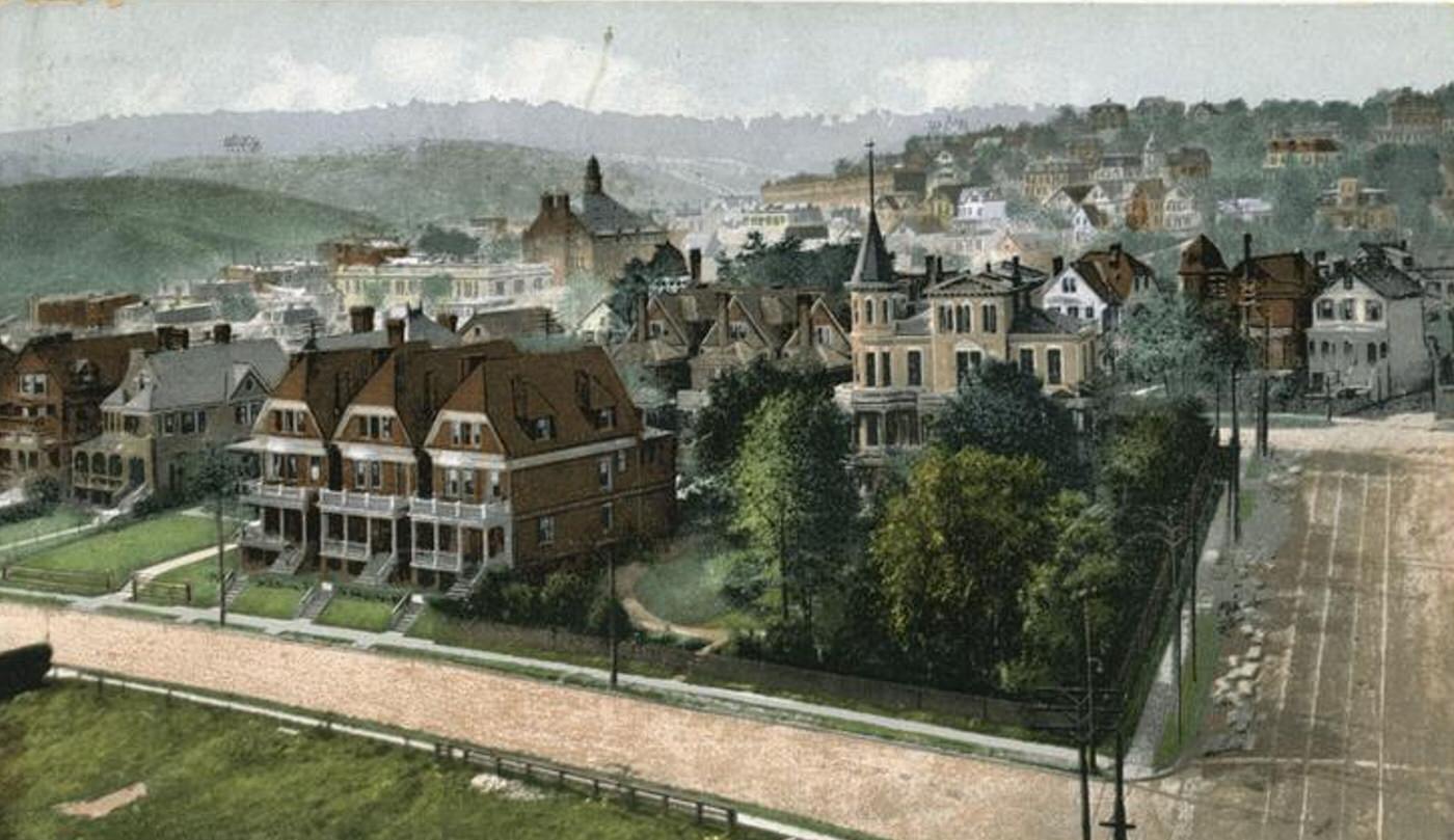 Bird's-eye view of St. George, Staten Island.