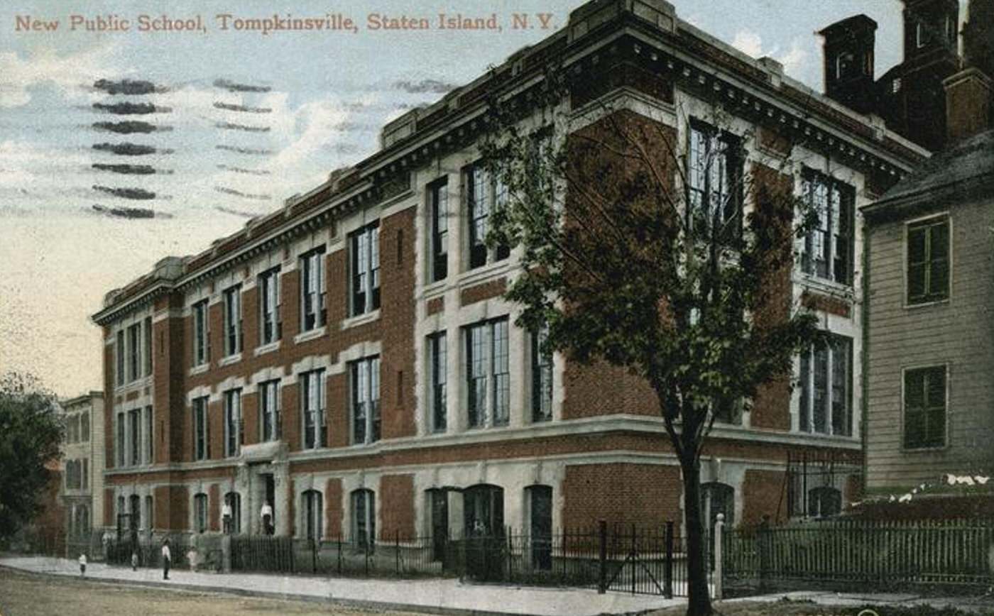 New Public School, Tompkinsville, Staten Island, New York.