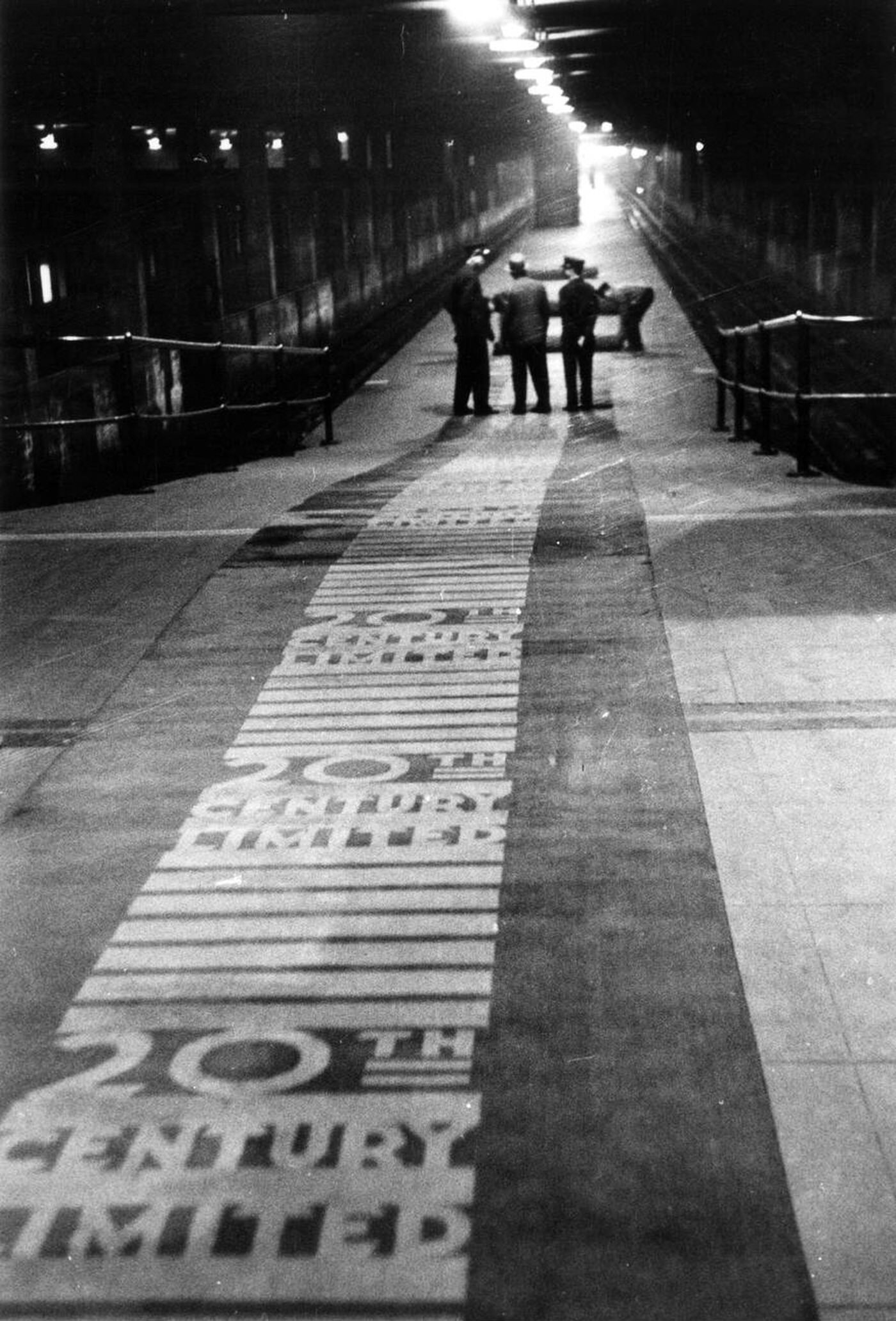 Grand Central Station At E 42Nd Street, Rolling Out The Red Carpet For The 20Th Century Limited Express Train, New York, 1952.