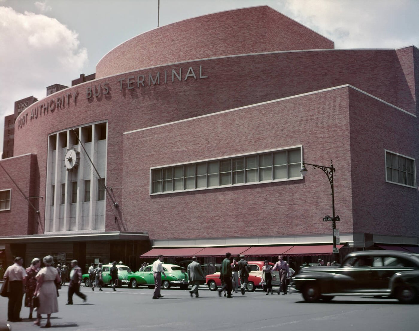 New York Port Authority Bus Terminal At Eighth Avenue And 42Nd Street, Manhattan, 1950S.