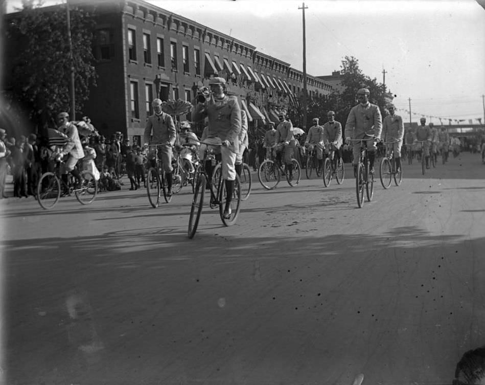 Bicycle Parade, Bronx, 1898.
