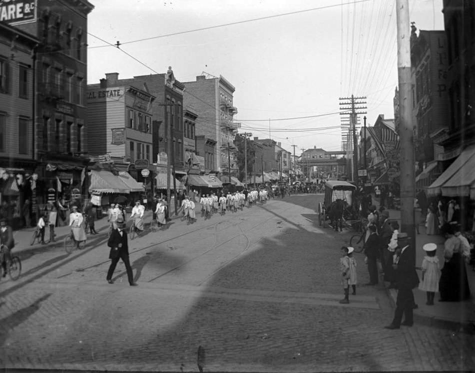 Bicycle Parade, Bronx, 1898.