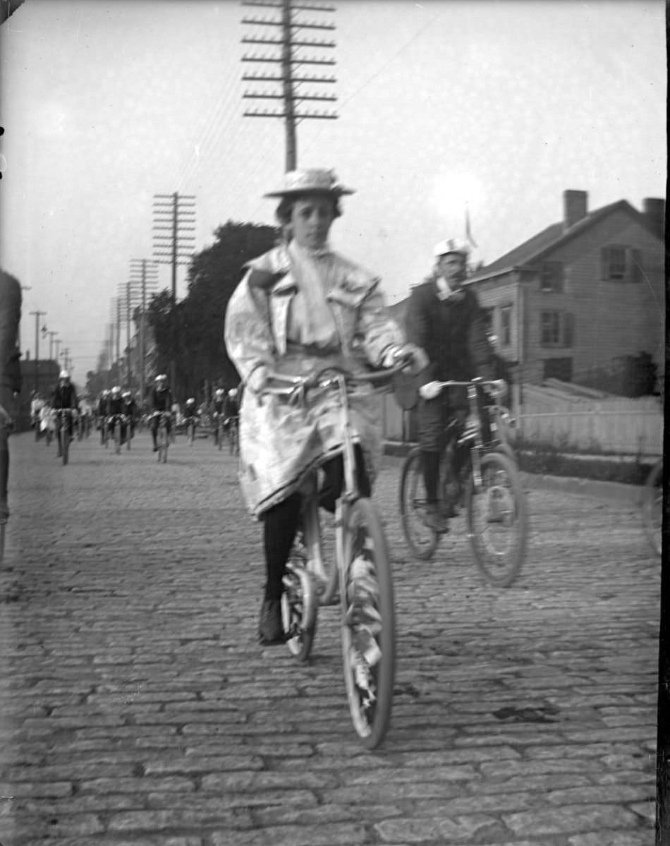 Bicycle Parade, Bronx, 1898.