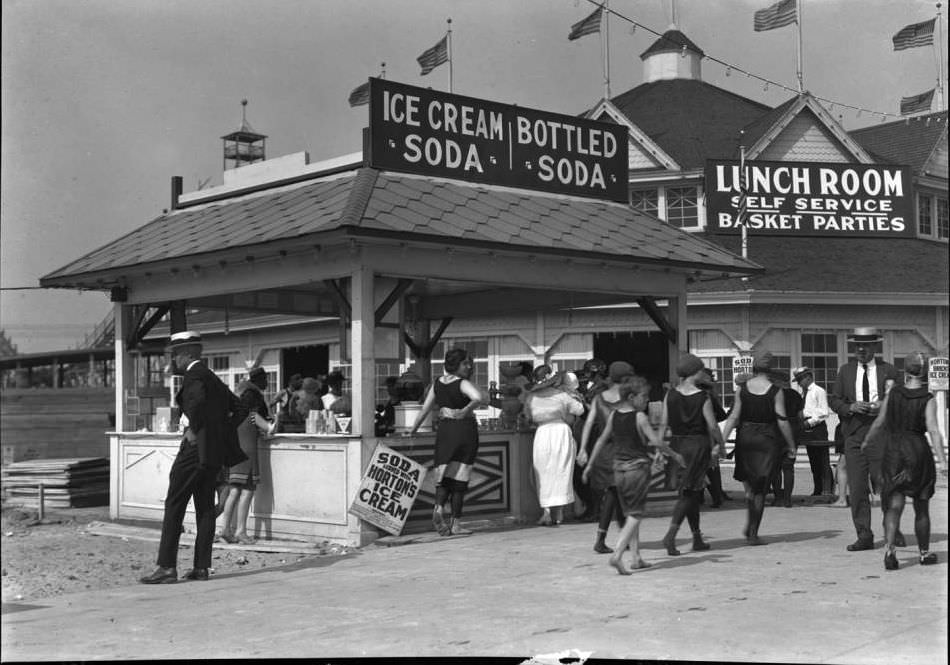 Food Concessions, Brighton Beach, 1920.