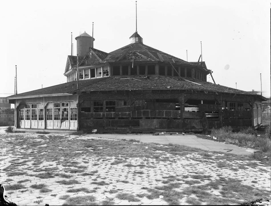 Dilapidated Pavilion On Brighton Beach, 1921.
