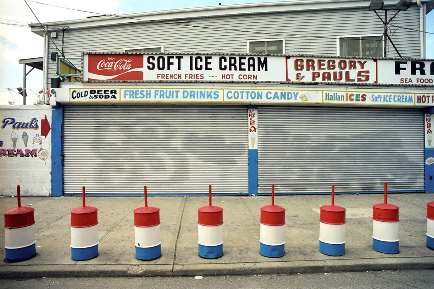 Gregory And Paul'S Soft Ice Cream Shop On Coney Islands Boardwalk, Brooklyn, 2003.