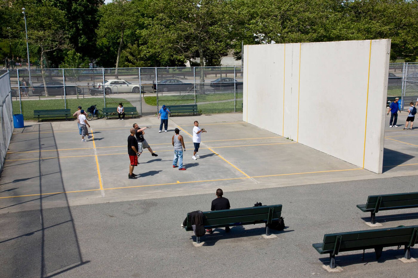 Handball Being Played Near Brighton Beach In Brooklyn, 2009.