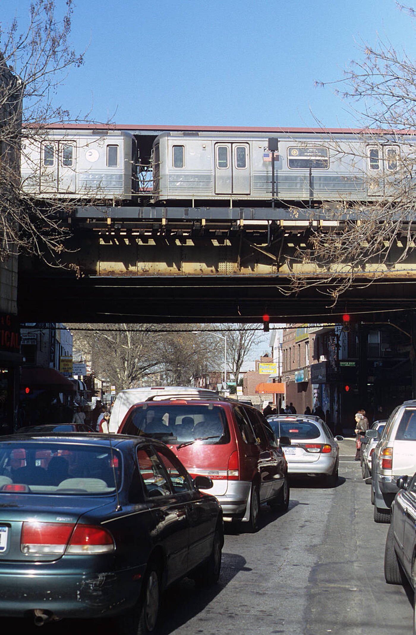 Subway Train At Brighton Beach Subway Station, Coney Island, 2003.