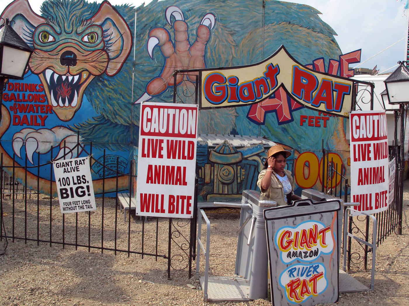 Giant Rat Stall At Brighton Beach, Coney Island, 2009.