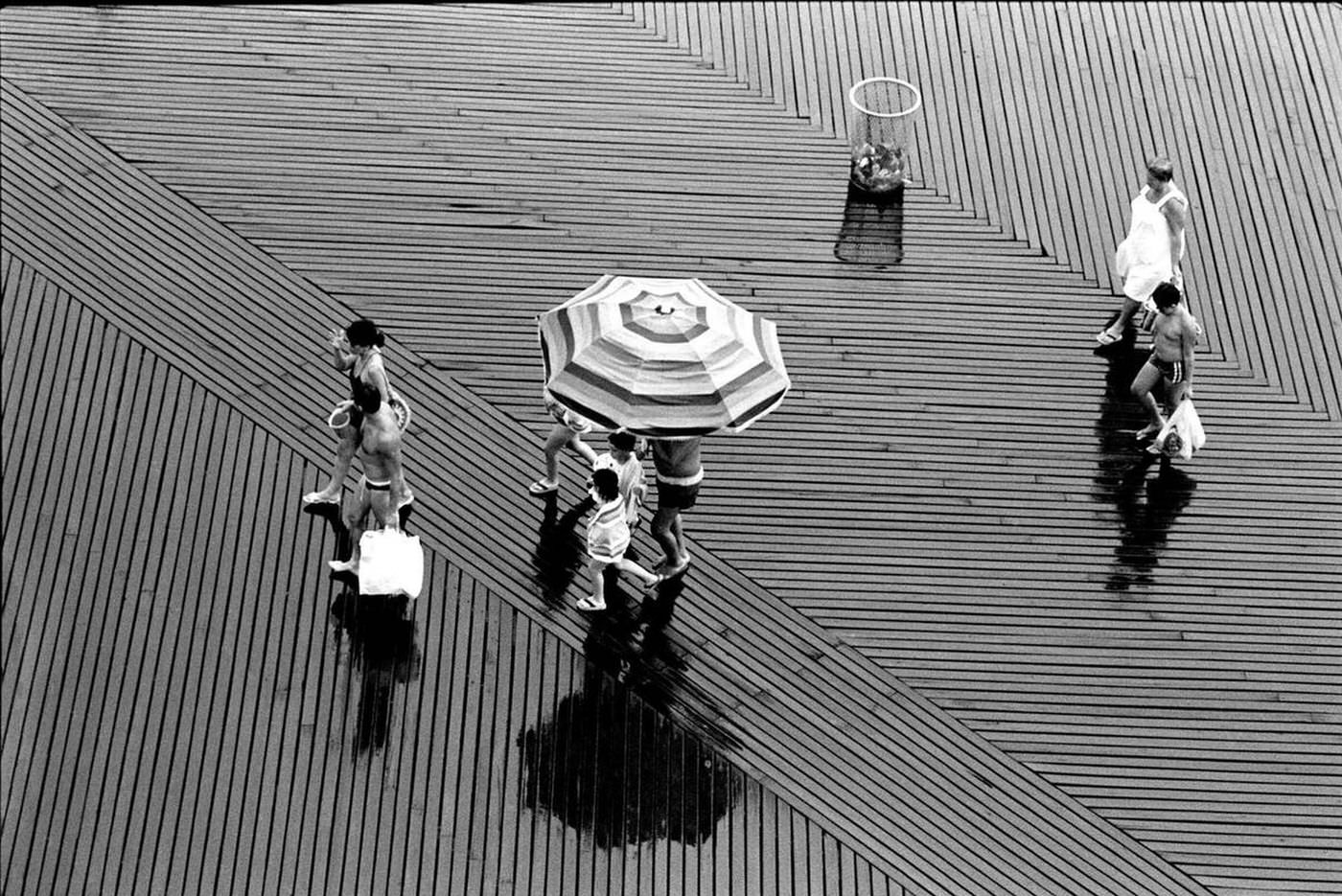 Rainy Day On The Boardwalk, Brighton Beach, 1987.