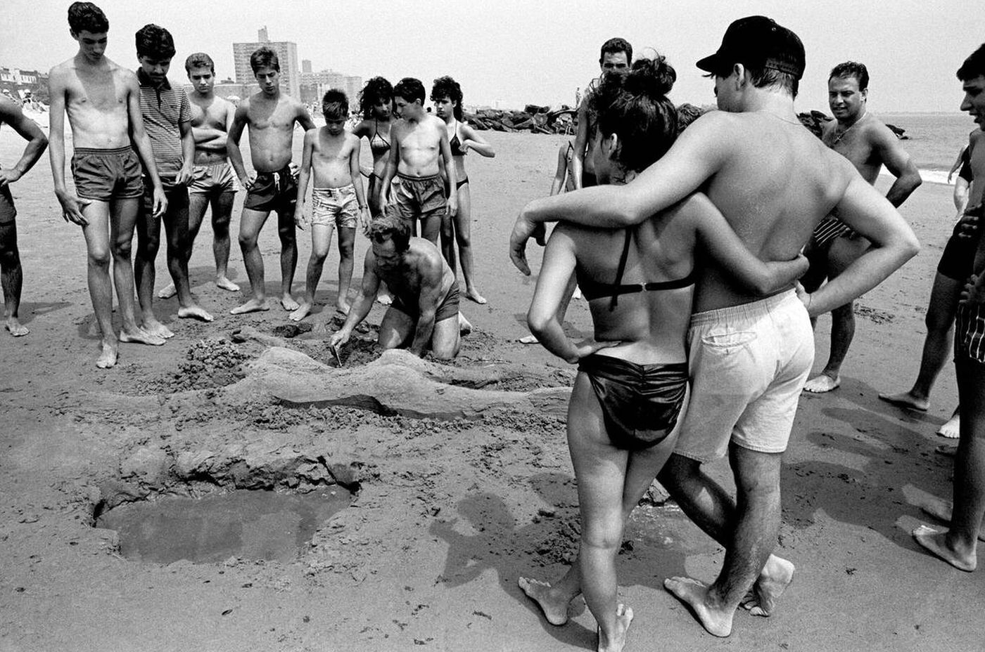 Beach Activities, Brighton Beach, 1987.
