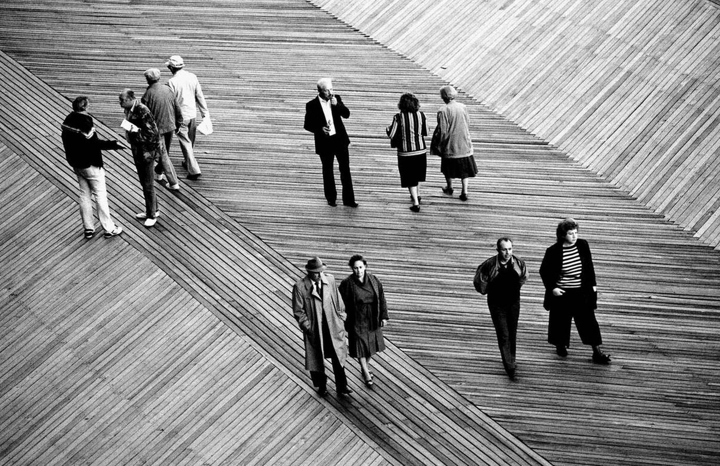 Talking And Walking, Brighton Beach, 1987.