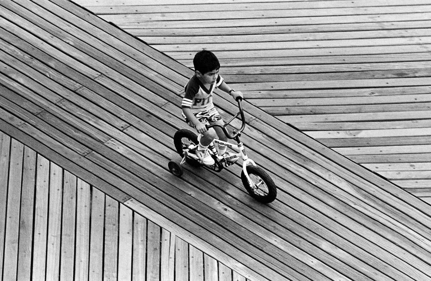 I'M Ready For Two Wheels, Brighton Beach, 1987.