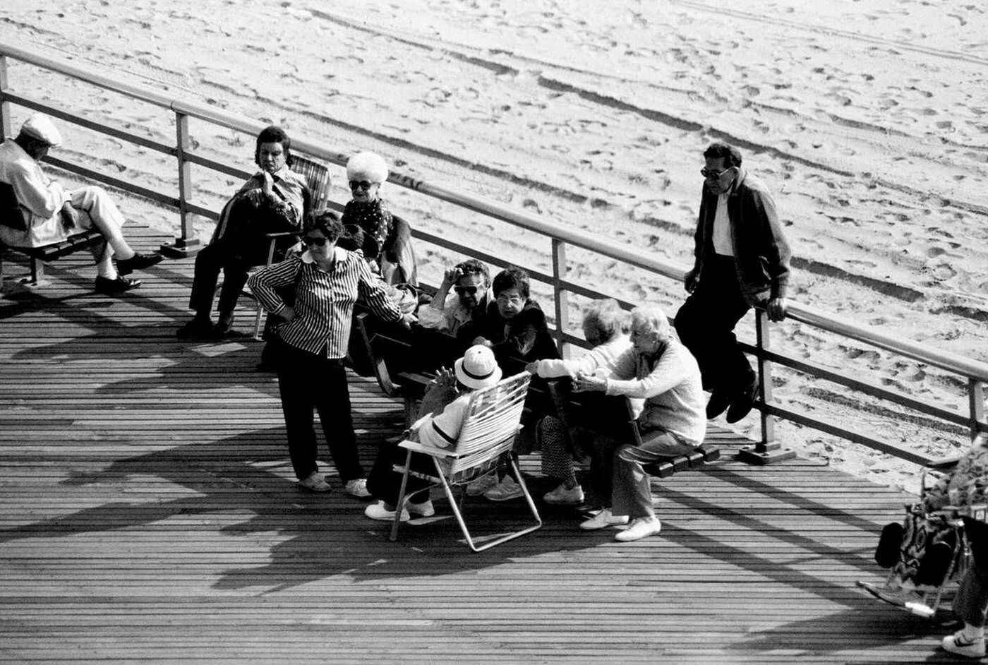 Boardwalk Activity, Brighton Beach, 1987.