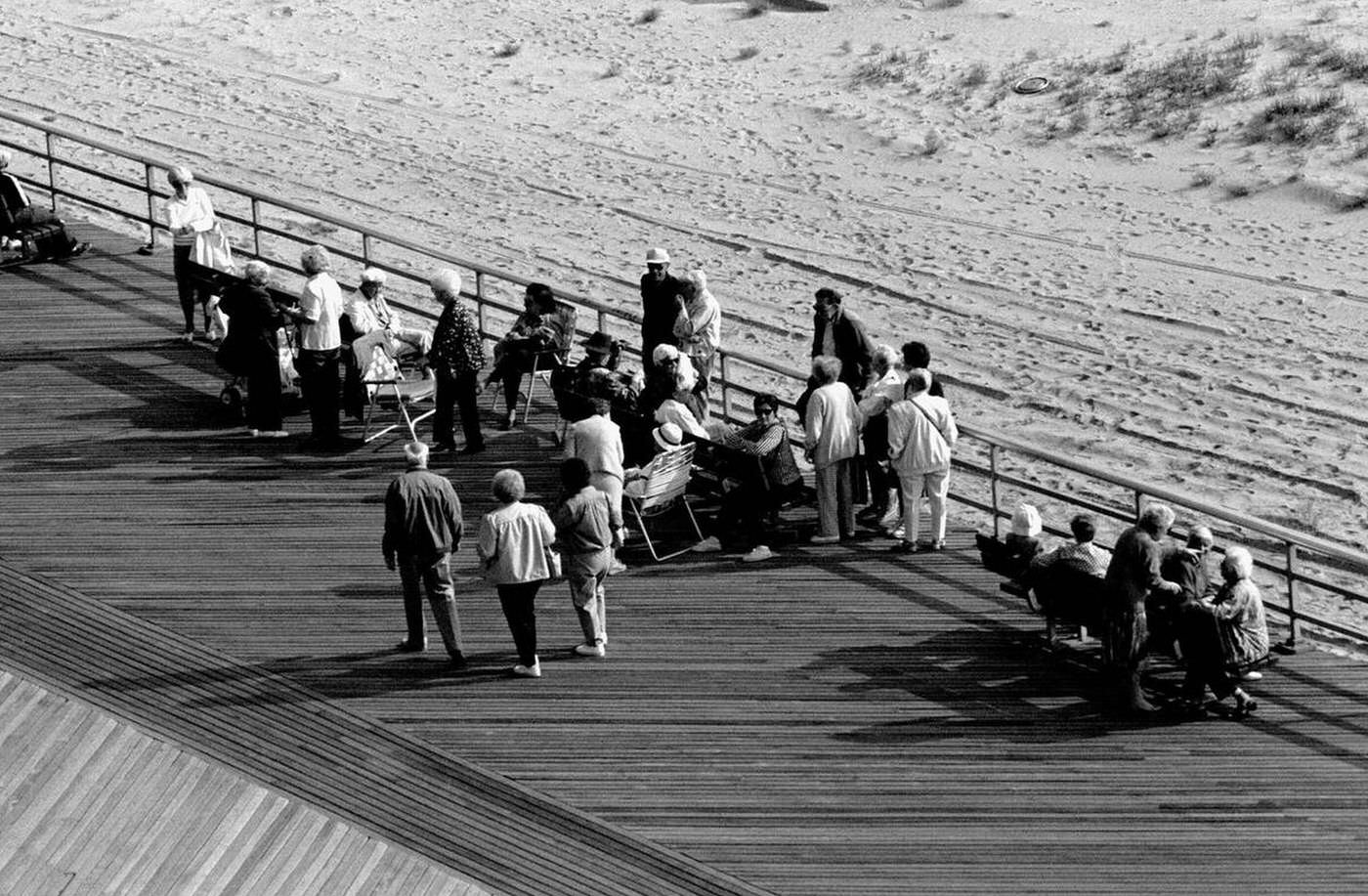 Boardwalk Activity, Brighton Beach, 1987.