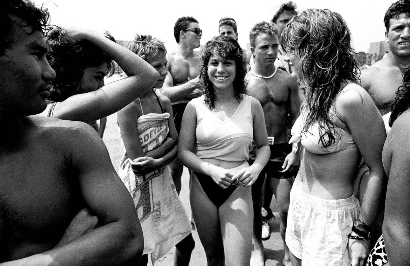 Portrait Of Beachgoers, Brighton Beach, 1987.