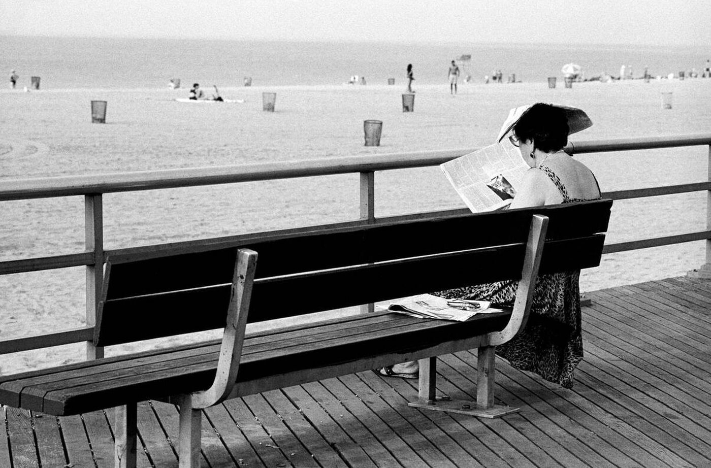 Two Reasons For A Newspaper, Brighton Beach, 1987.