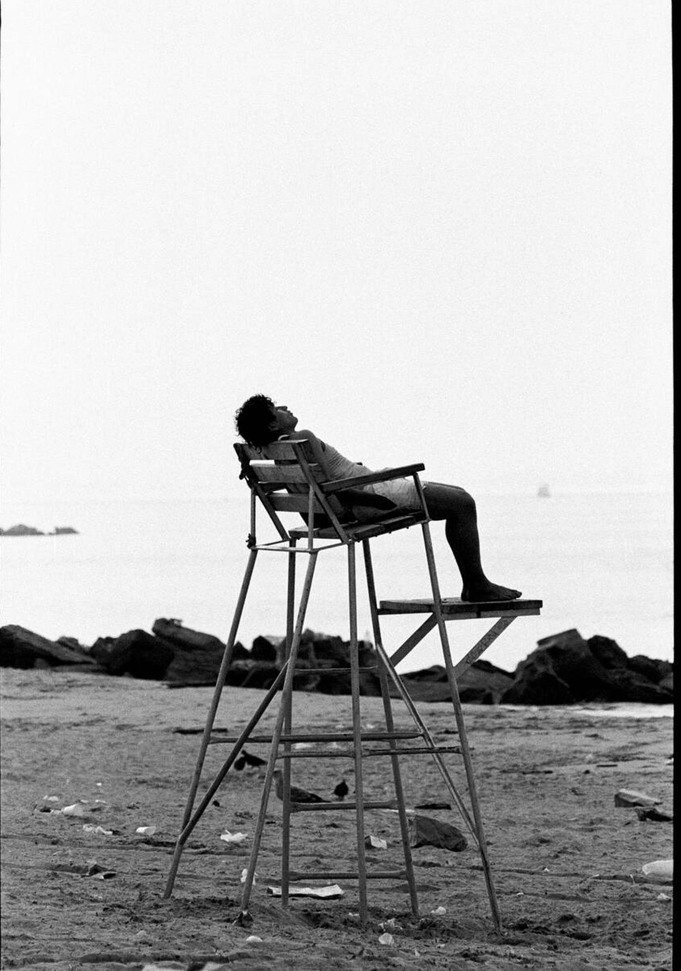 Sleeping On The Job, Brighton Beach, 1987.