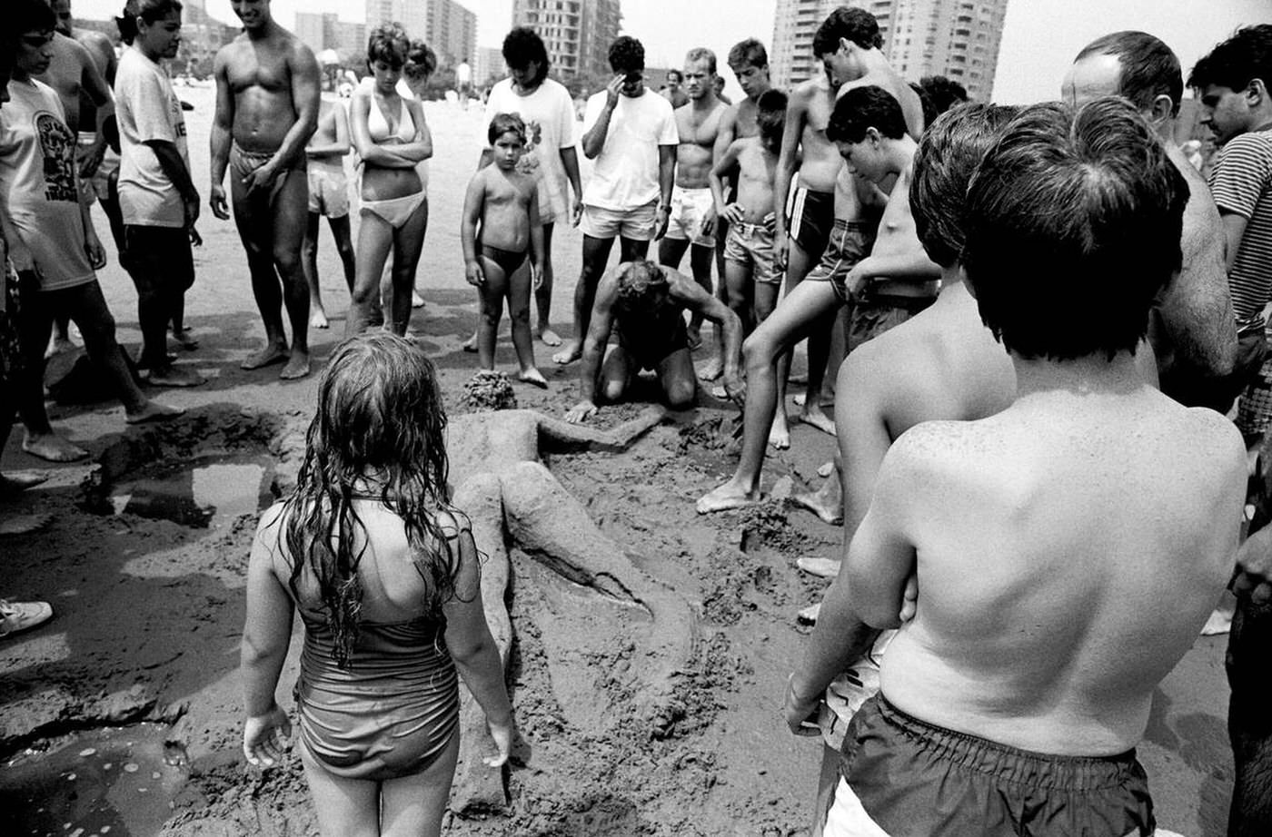 Beach Activities, Brighton Beach, 1987.
