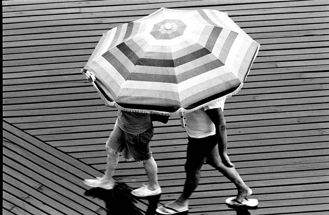 Rainy Day On The Boardwalk, Brighton Beach, 1987.