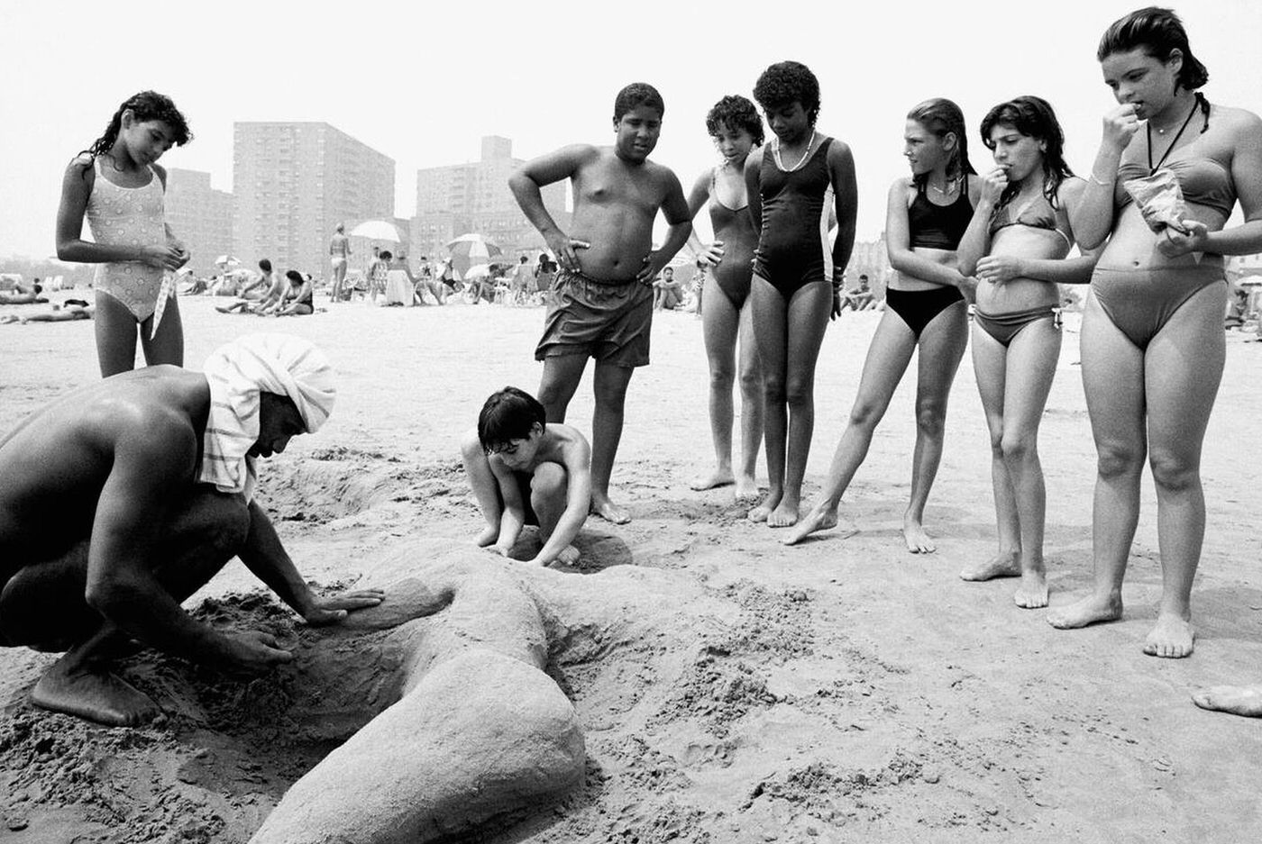 Beach Activities, Brighton Beach, 1987.