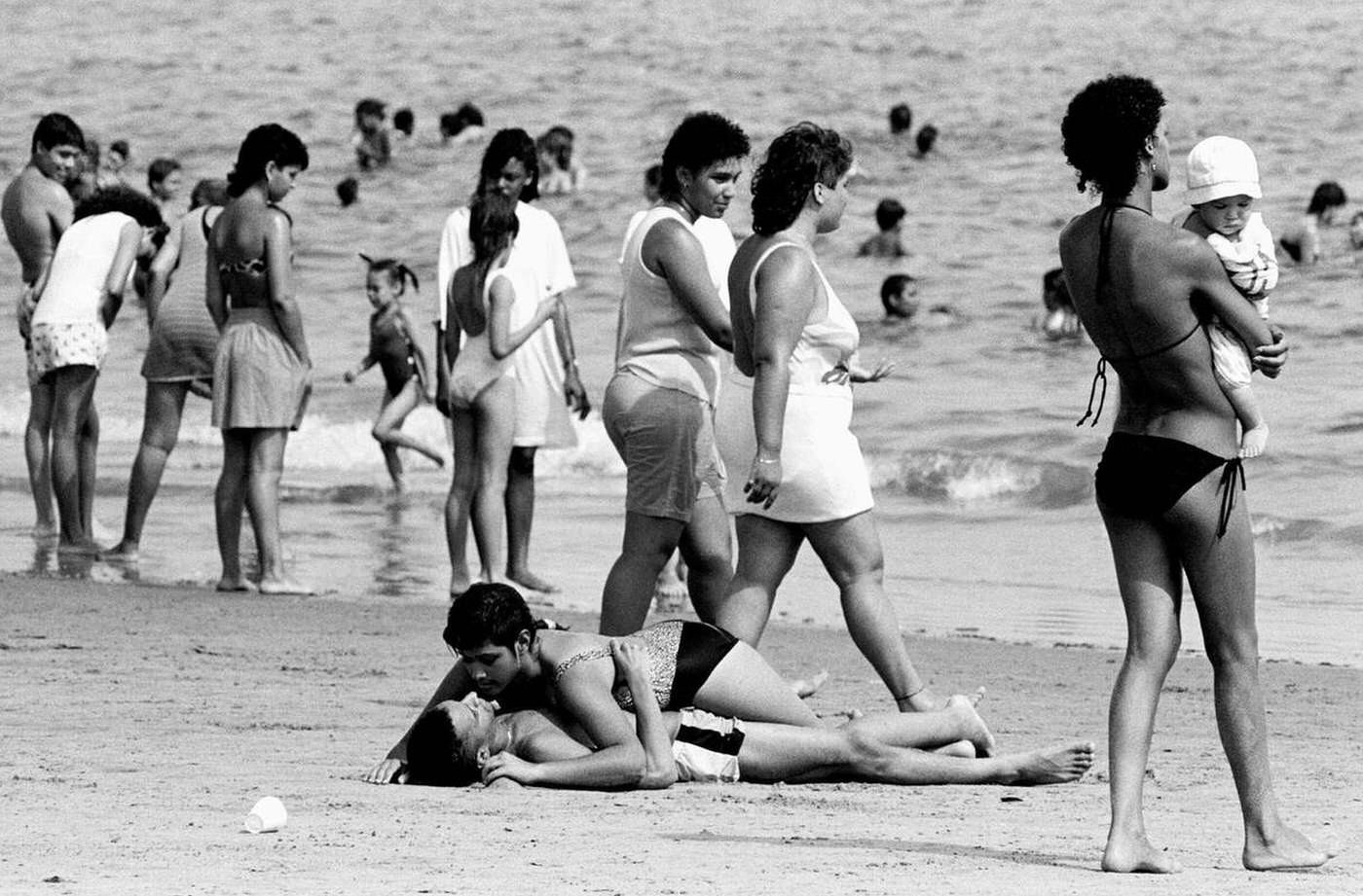 Two Views, Brighton Beach, 1987.