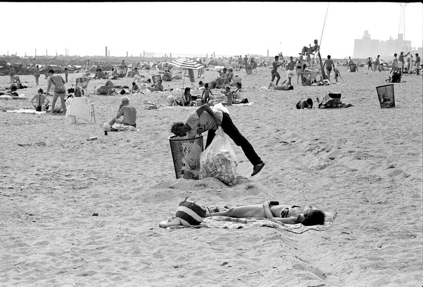 Two Views, Brighton Beach, 1987.