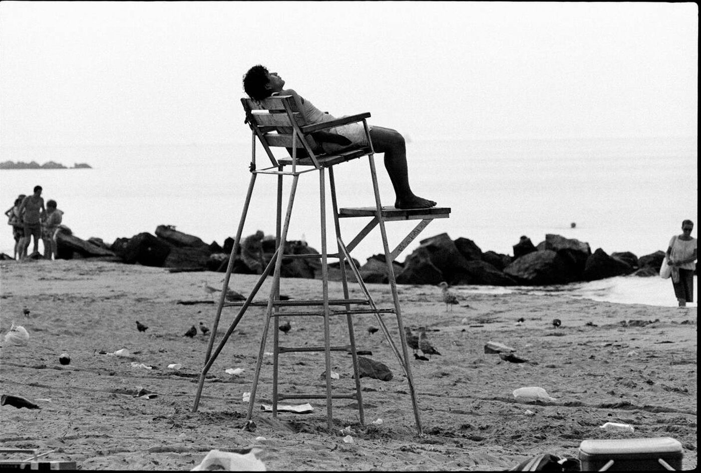 Sleeping On The Job, Brighton Beach, 1987.