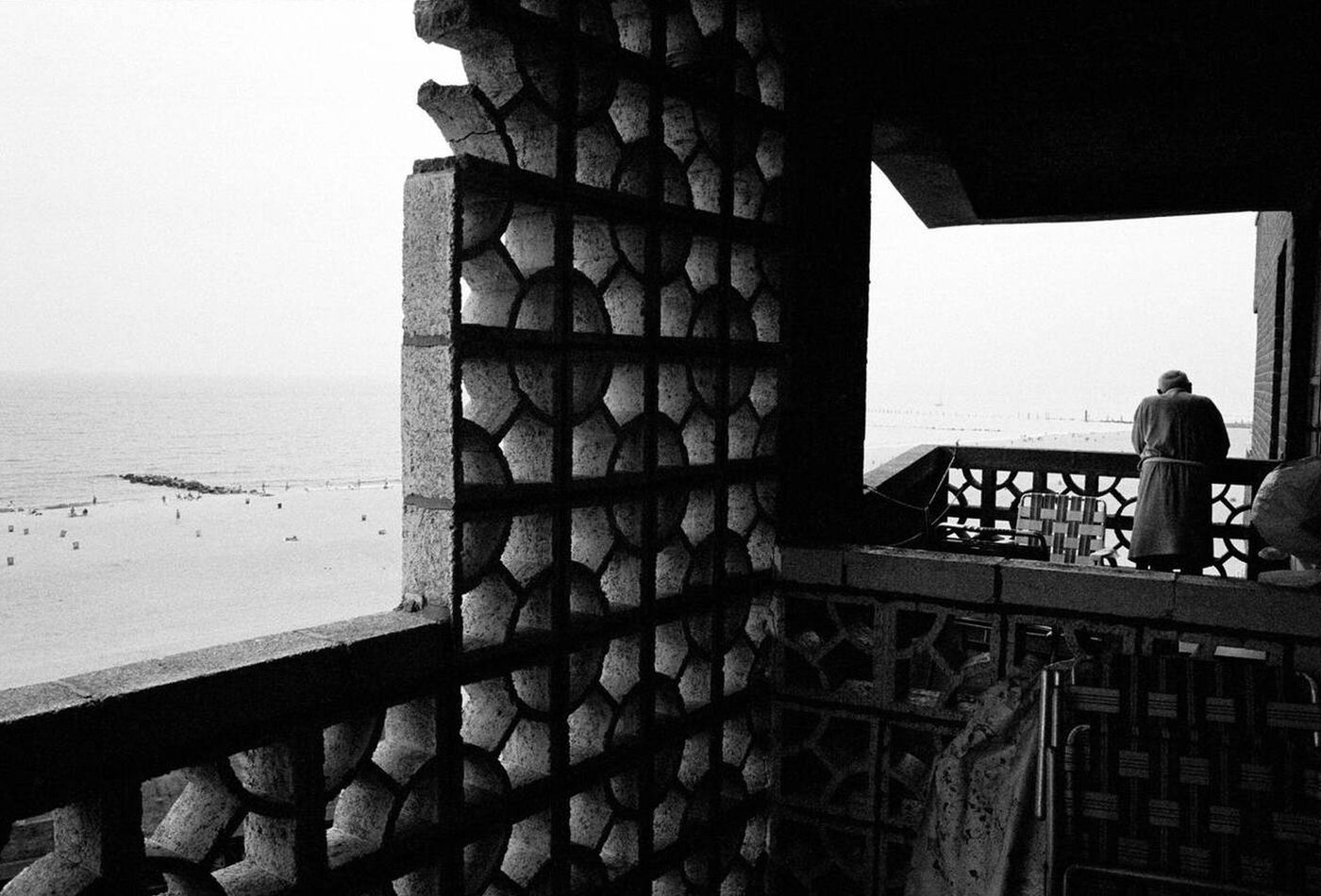 Balcony Overlooking Brighton Beach, 1987.