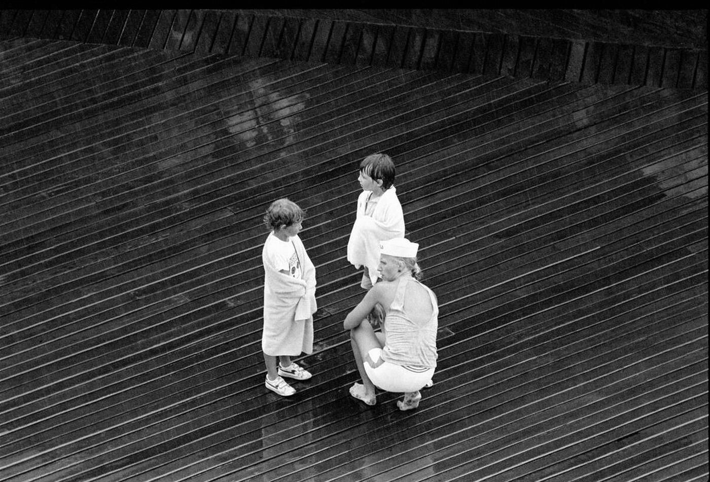 Rainy Day On The Boardwalk, Brighton Beach, 1987.