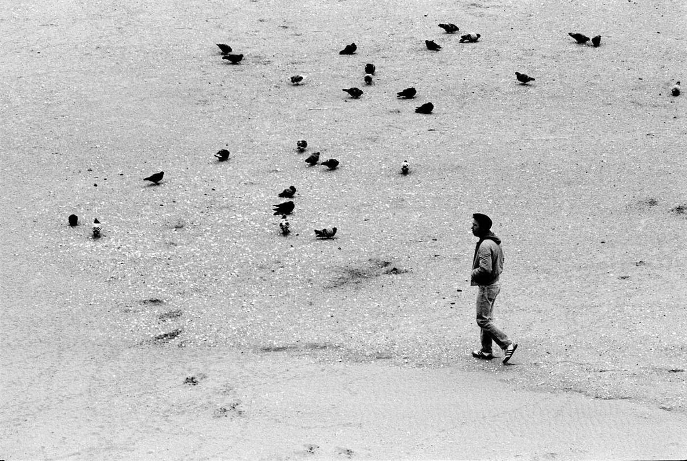 Solitude On The Beach, Brighton Beach, 1987.