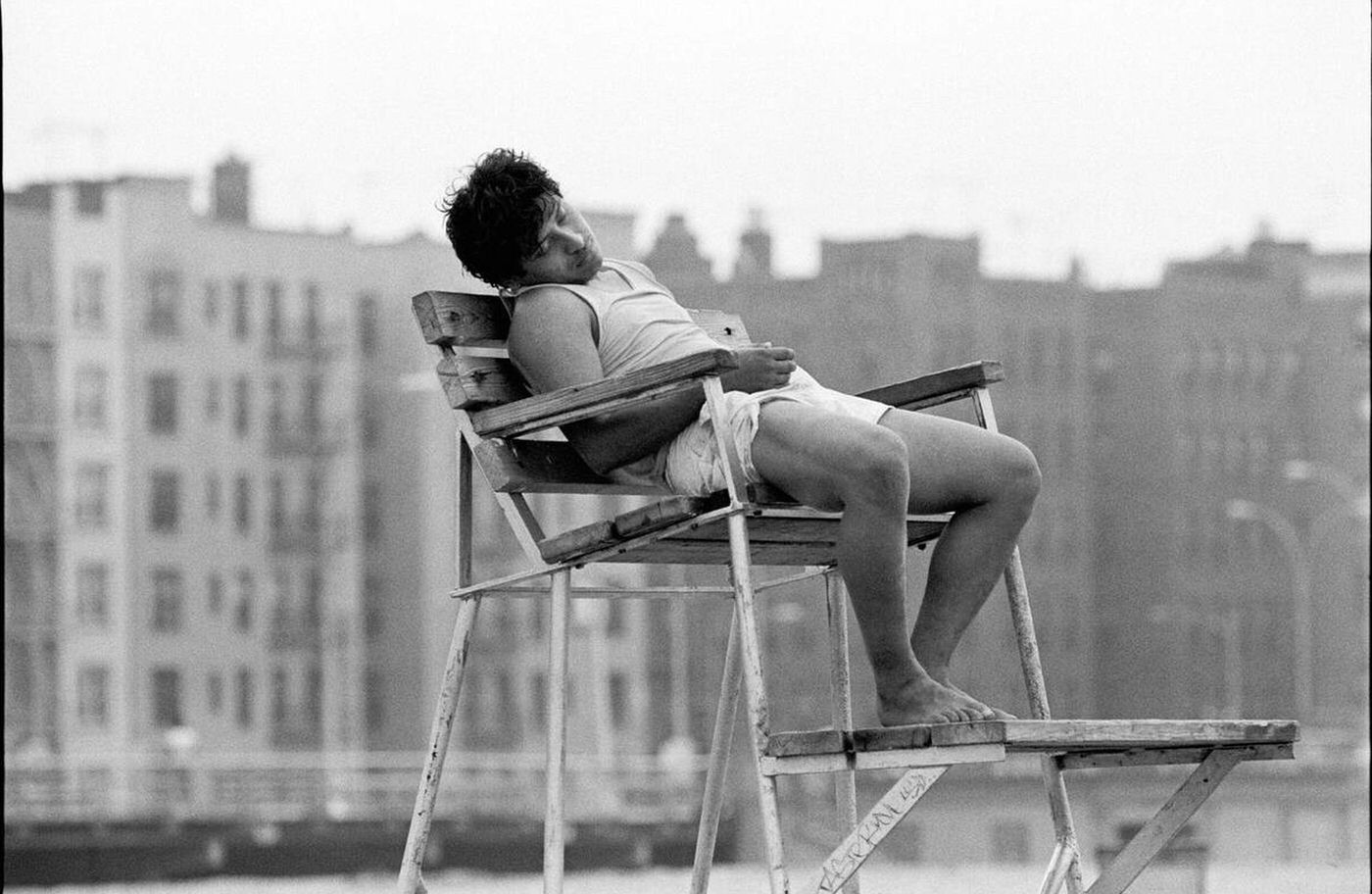 Sleeping On The Job, Brighton Beach, 1987.
