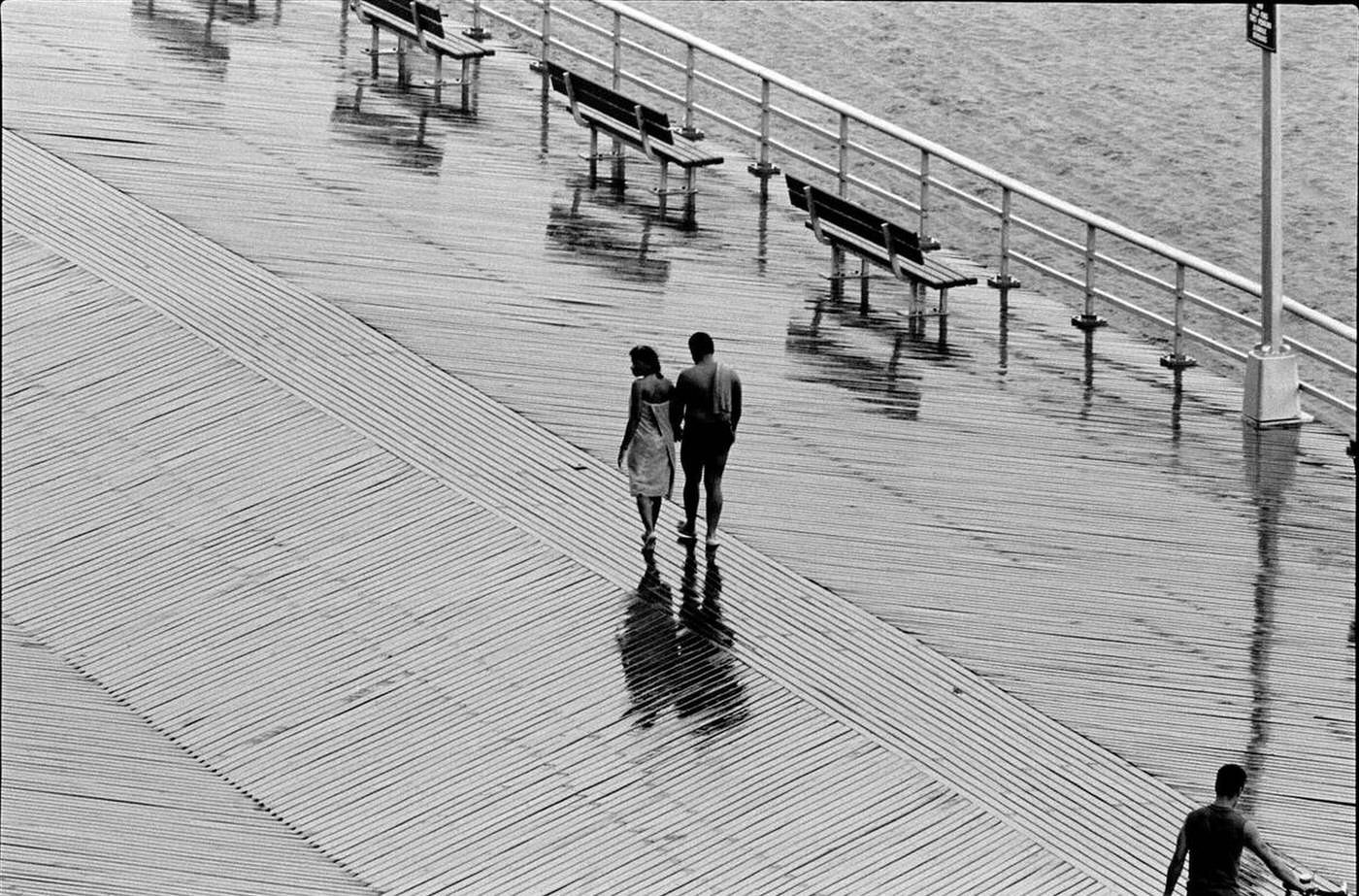 Rain On The Boardwalk, Brighton Beach, 1987.