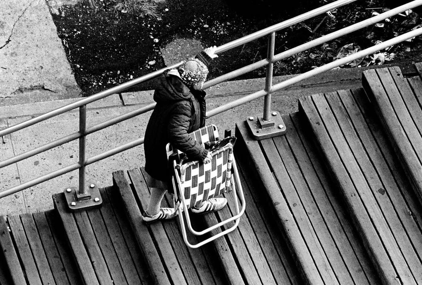 Going To The Boardwalk, Brighton Beach, 1987.