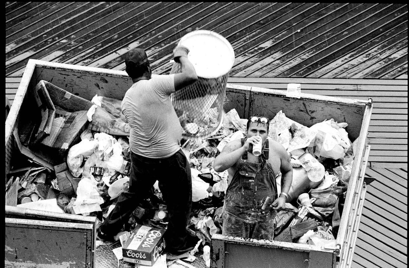 Drinking On The Job, Brighton Beach, 1987.
