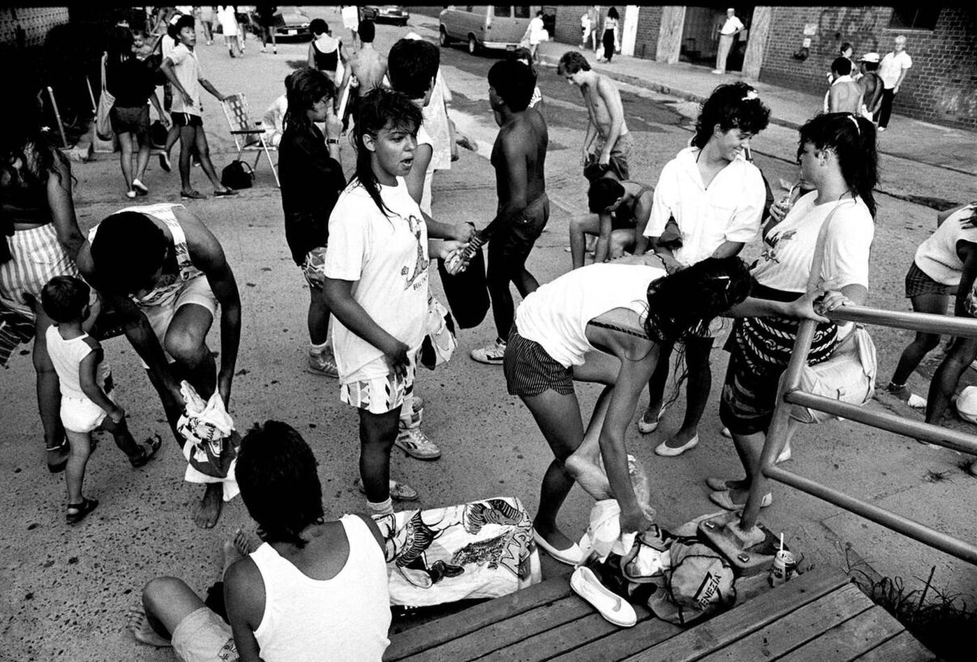 Clean Up Time, Brighton Beach, 1987.