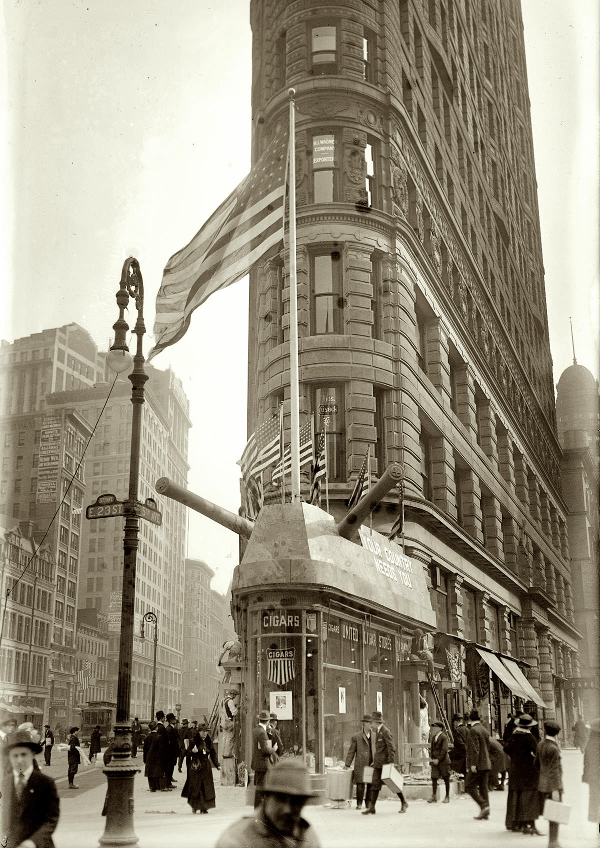 Recruiting Address At 23Rd &Amp;Amp; Broadway (Flatiron Building), 1917.