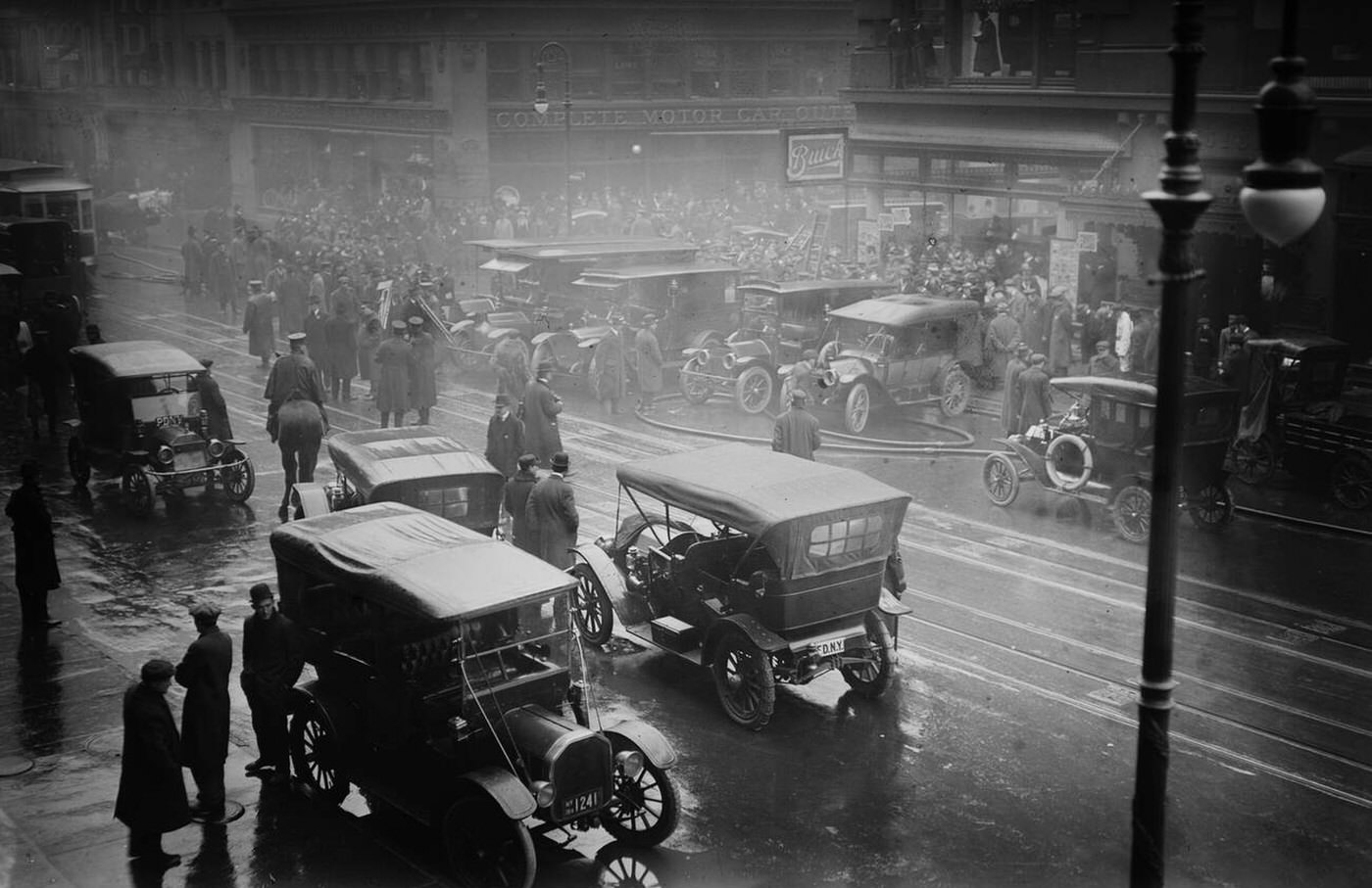 Aftermath Of A Fire In A New York City Subway Tunnel Near West 55Th Street And Broadway, 1915.