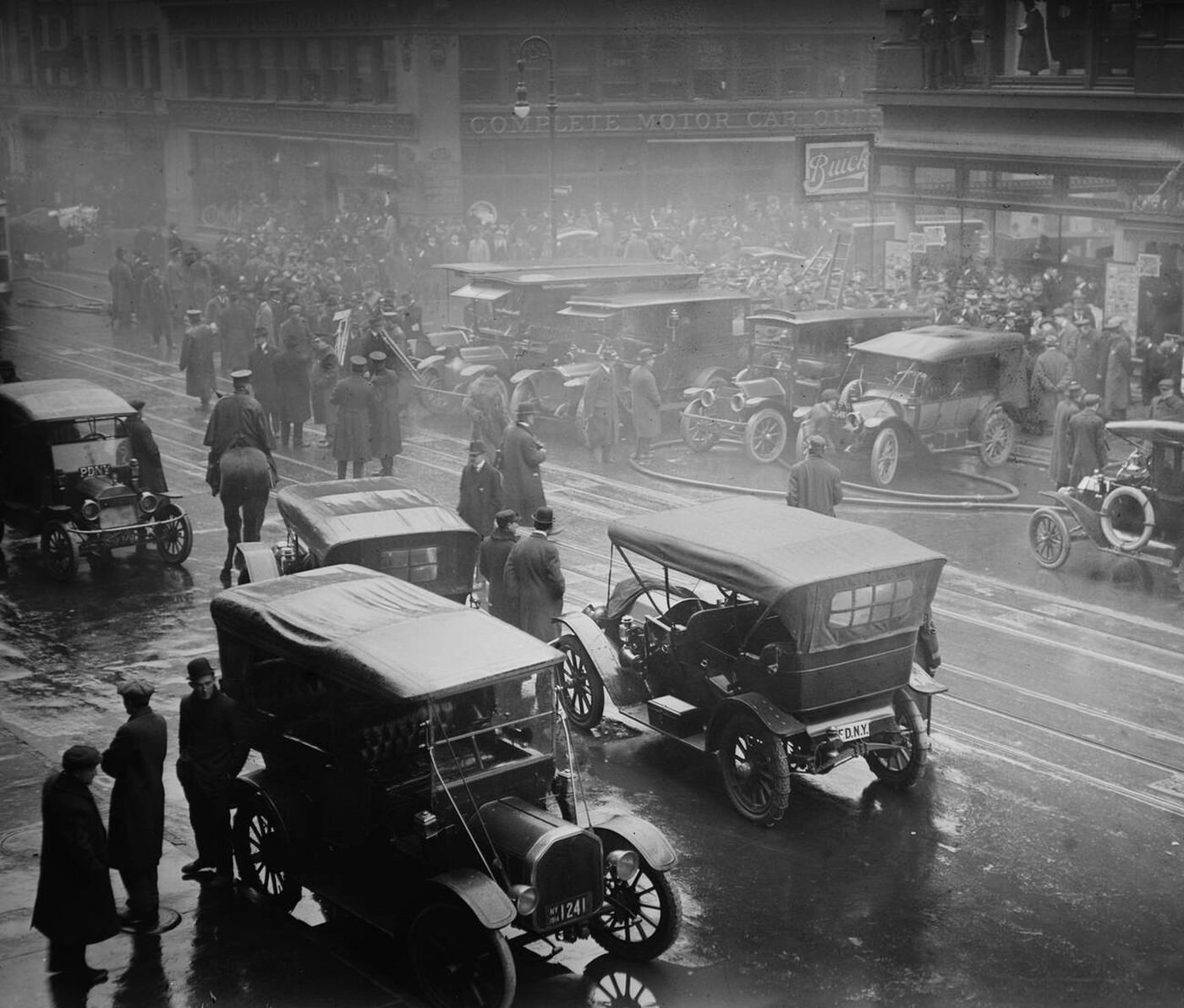 Aftermath Of A Fire In A New York City Subway Tunnel Near West 55Th Street And Broadway, 1915.